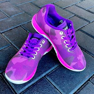NoBull trainers womens almost new pink purple camo sneakers tennis shoes